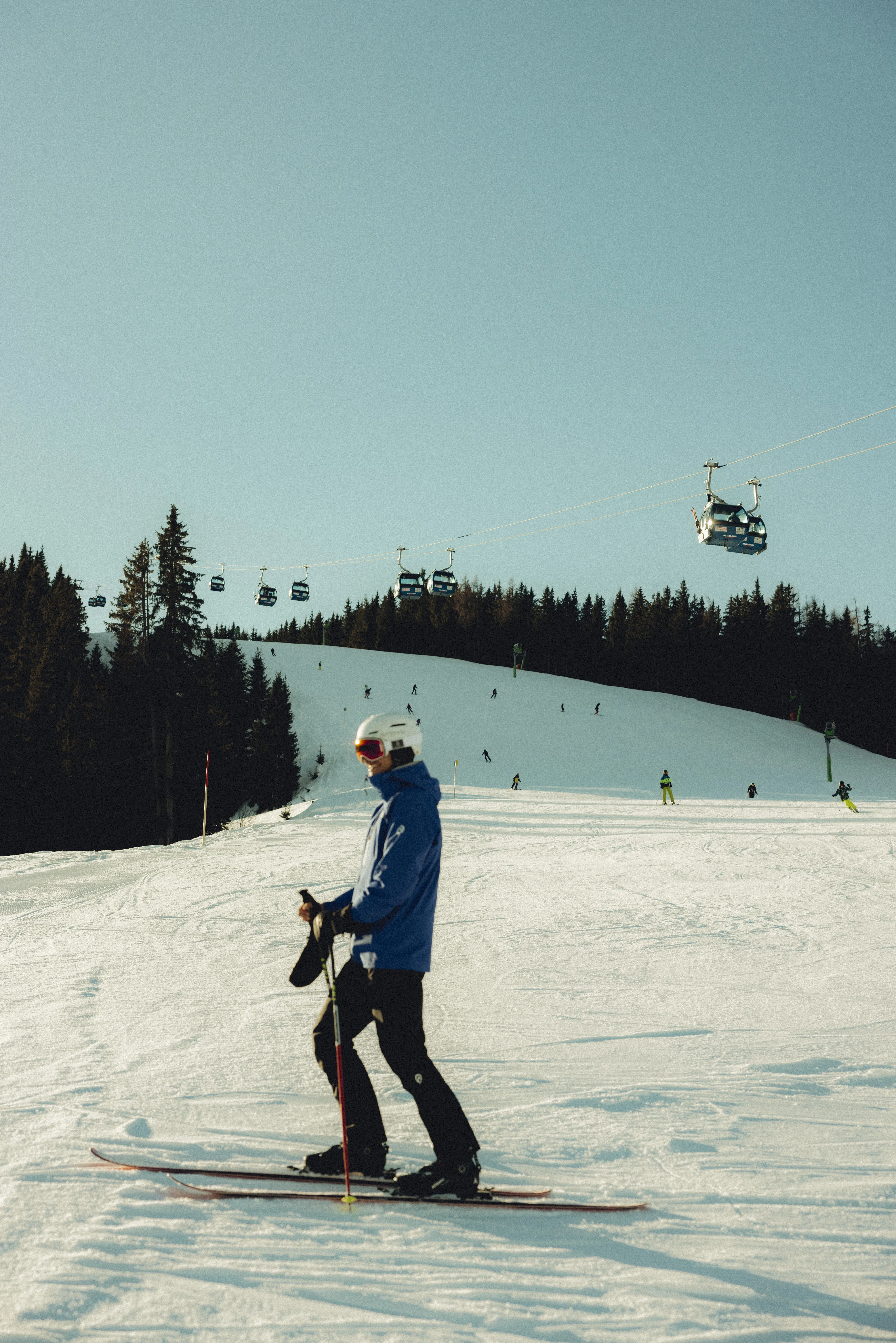 Skieër op de piste