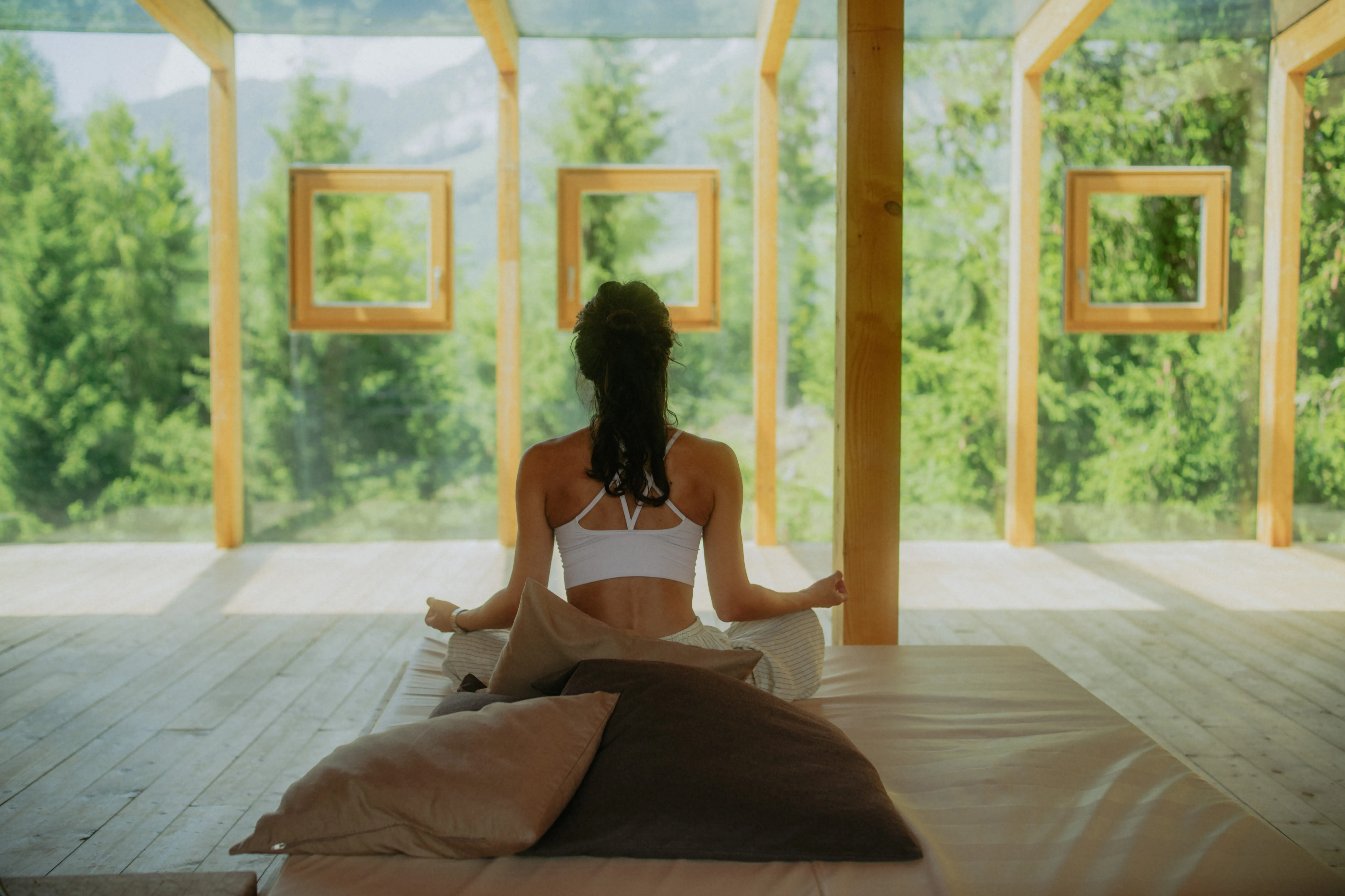 Meditatie in de relaxruimte
